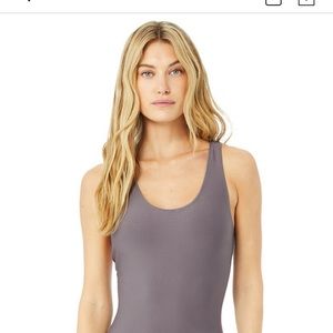 Alo airlift barre bodysuit lavender dusk